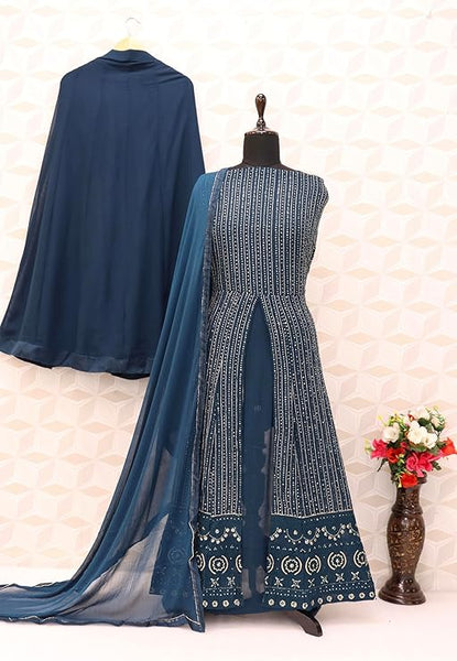 RUDRAPRAYAG Women's Maxi Anarkali Dress