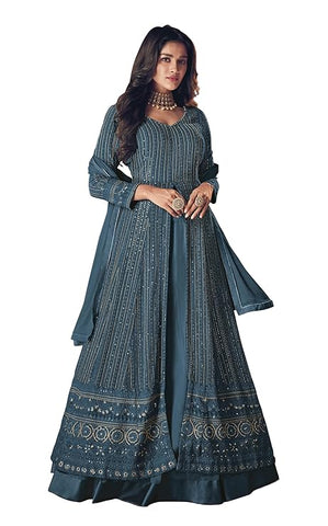 RUDRAPRAYAG Women's Maxi Anarkali Dress